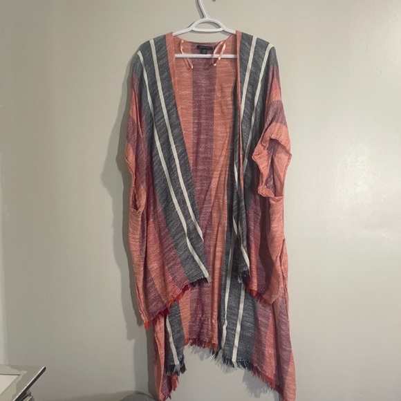 AE Striped Midi Kimono - Picture 2 of 3